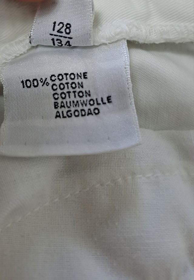 Pantalone corto bimbo Jeckerson jr colore bianco t