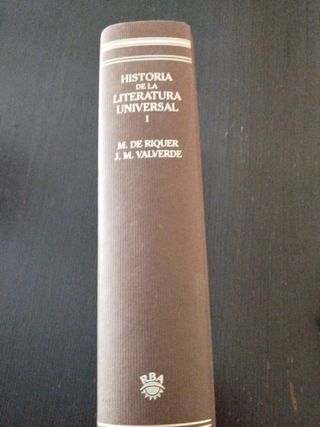 Libro Historia de la literatura universal.