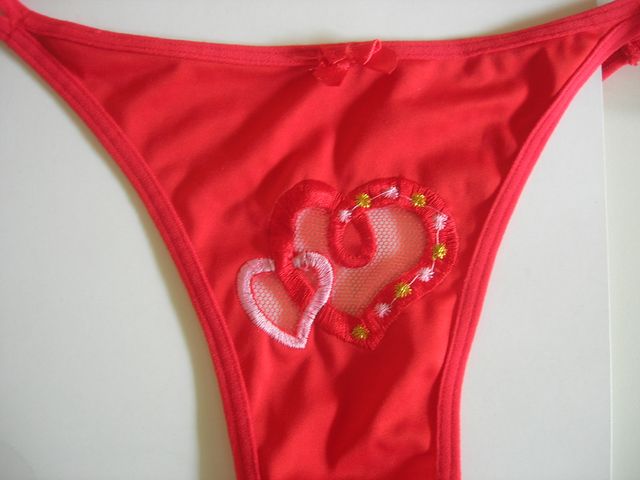 MUTANDINE TANGA SEXY ROSSE NYLON 80%