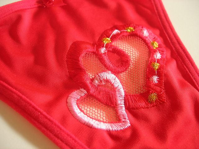 MUTANDINE TANGA SEXY ROSSE NYLON 80%