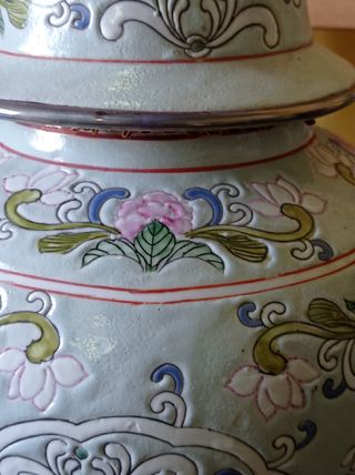 LAMPARA JARRON ..jarrón chino..