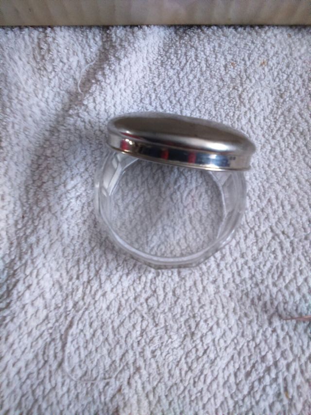 antiguo tarro de cristal