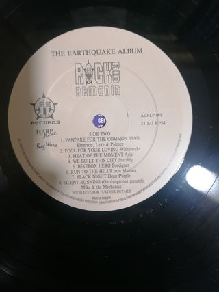 Rock Aid Armenia Vinilo Iron Maiden.