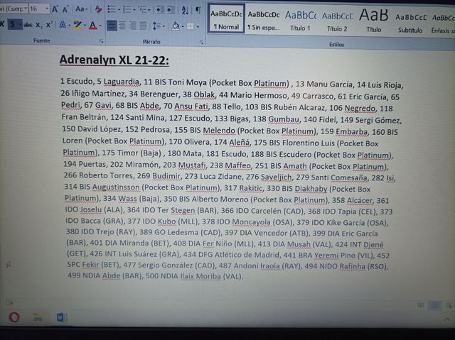 Adrenalyn XL Liga Repetidas