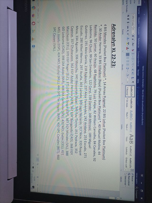 Adrenalyn XL Liga Repetidas