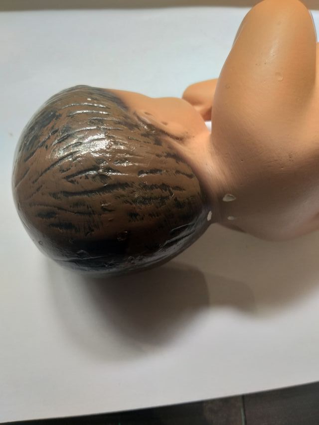 olot - niño jesus de olot policromado