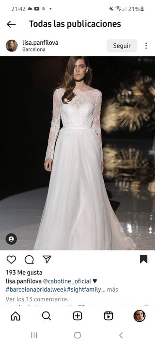 NUEVO SIN USO!!! Vestido de Novia Cabotine