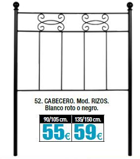 Cabecero forja ref. 52