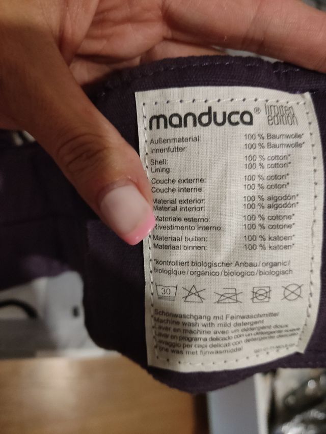 Manduca mochila porta bebés