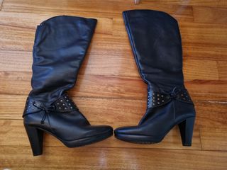 Botas altas de piel