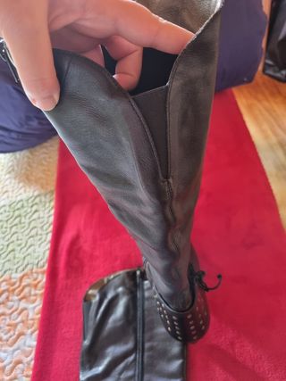 Botas altas de piel