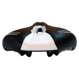 Sillín Para bicicleta MTB Gel negro/blanco