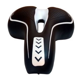 Sillín Para bicicleta MTB Gel negro/blanco