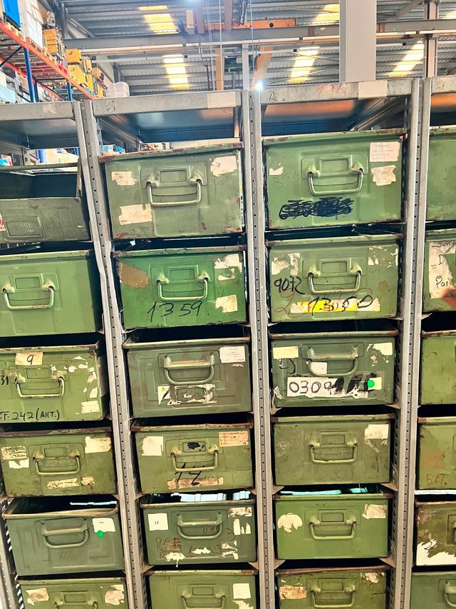 Estantería metálica cajones metalico Transportbox