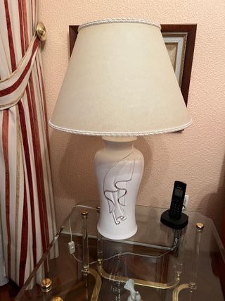 lampara mesa porcelana