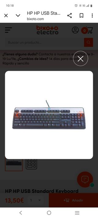 Teclado HP USB nuevo, Jaén