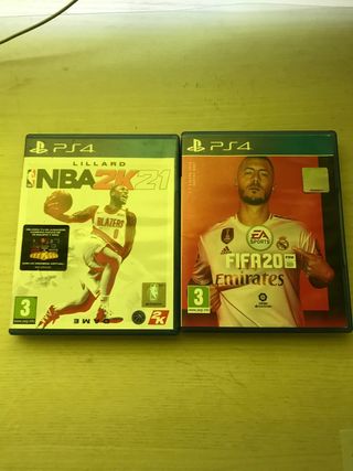 Fifa 20 y nba2k 21 ps4