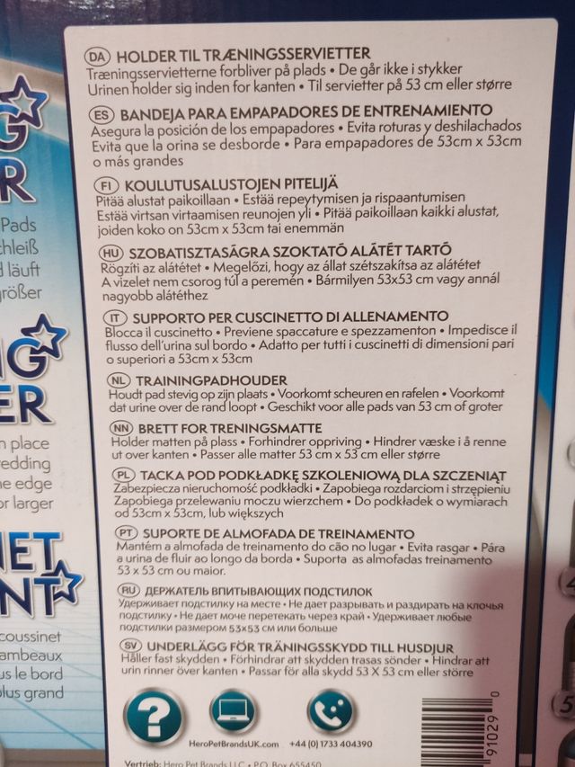 bandeja de entrenamiento