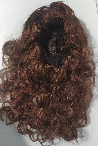 peluca  ondas mujer marron