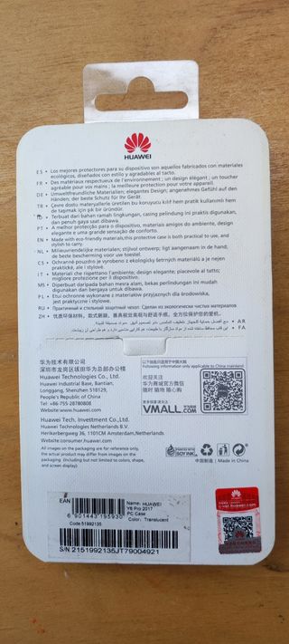 Custodia trasparente per Huawei Y6 pro 2017