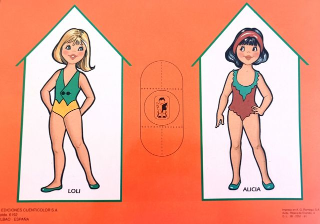 Muñecas Recortables Álbum Ediciones Cuenticolor