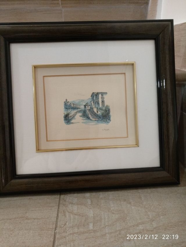 Preciosas acuarelas enmarcadas