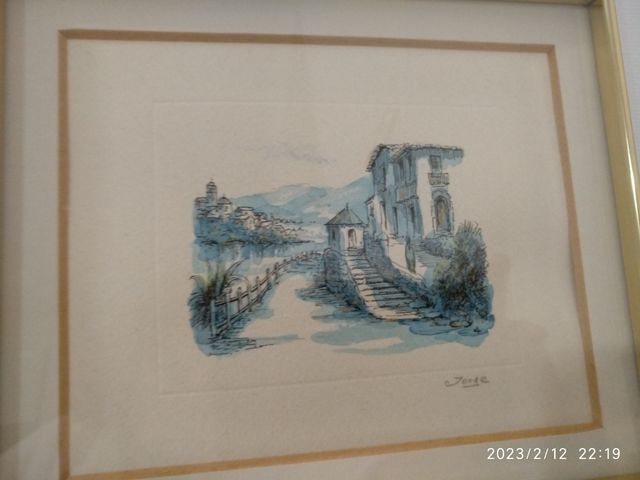 Preciosas acuarelas enmarcadas