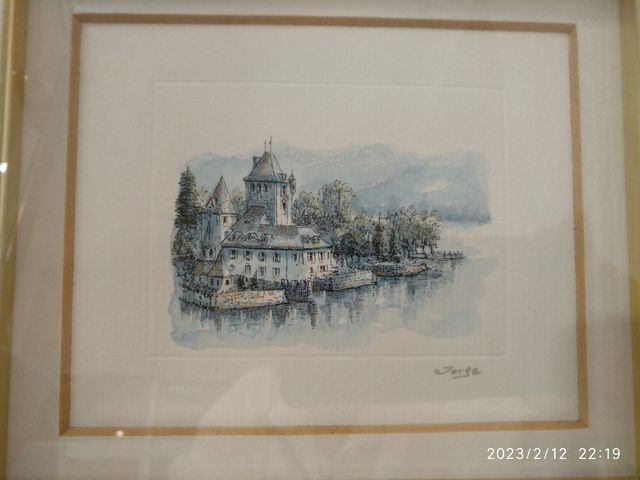 Preciosas acuarelas enmarcadas