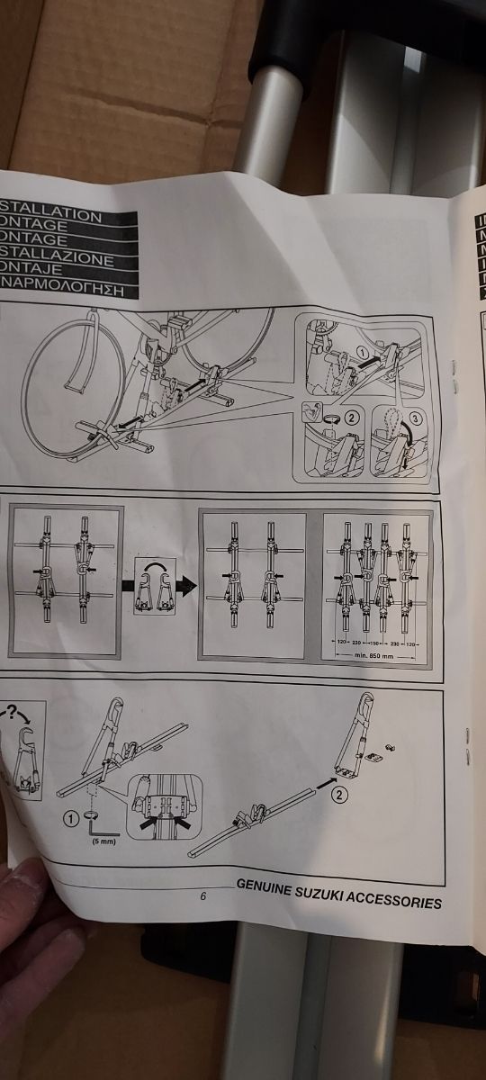 Portabicicletas Suzuki NUEVO ORIGINAL