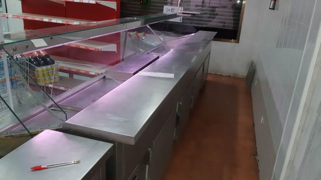 Expositor frigorífico charcutería, carne, comida