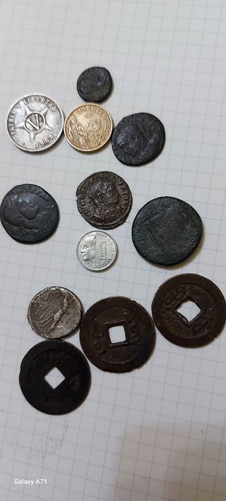 lote monedas coleccionista antiguas
