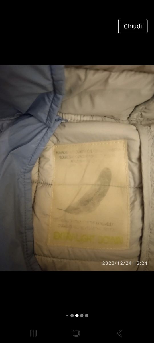 Piumino donna celeste Primaverile