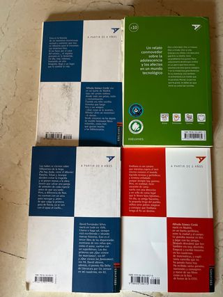 Libros lectura colegio editorial Edelvives y Bruño