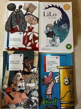 Libros lectura colegio editorial Edelvives y Bruño