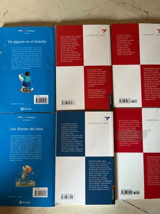 Libros lectura colegio editorial Edelvives y Bruño