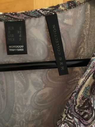 Vestido seda 100%. S. Mango