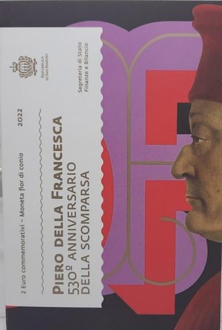 Moneda 2 euros San Marino 2022