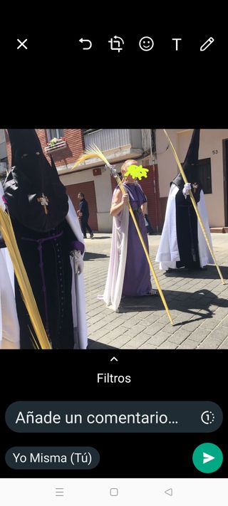 traje personaje semana santa niña  