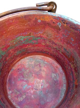 Caldero lombardo antiguo para polenta