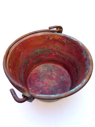 Caldero lombardo antiguo para polenta