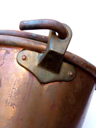 Caldero lombardo antiguo para polenta