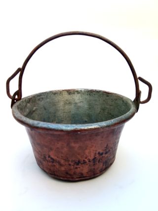 Caldero lombardo antiguo para polenta