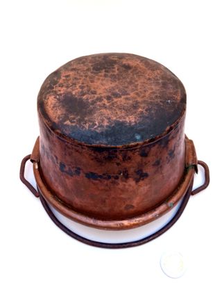 Caldero lombardo antiguo para polenta