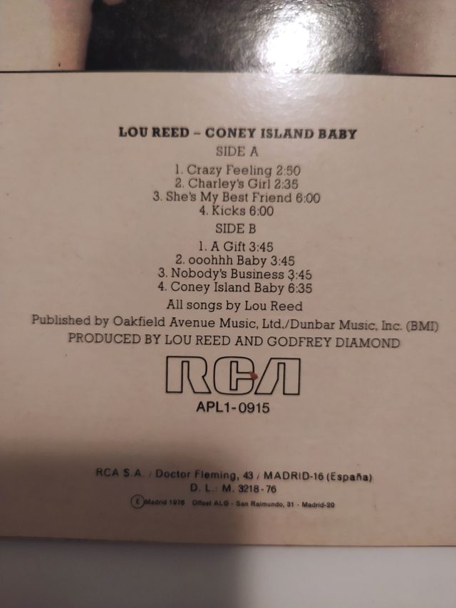 Lou Reed - Coney Island Baby