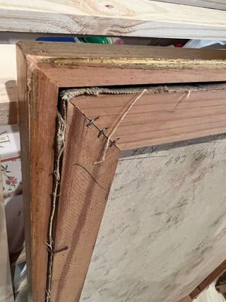 Bonita Inmaculada pintada sobre óleo