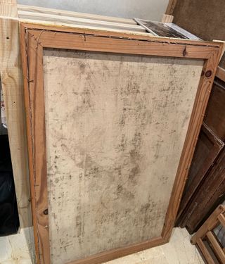 Bonita Inmaculada pintada sobre óleo