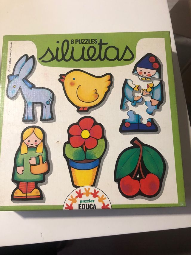 Puzzle siluetas Educa 79 sin usar