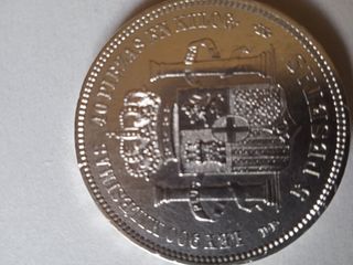 5 pesetas de plata Amadeo 1871 =74 MBC+ ,EBC fotos
