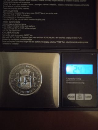 5 pesetas de plata Amadeo 1871 =74 MBC+ ,EBC fotos
