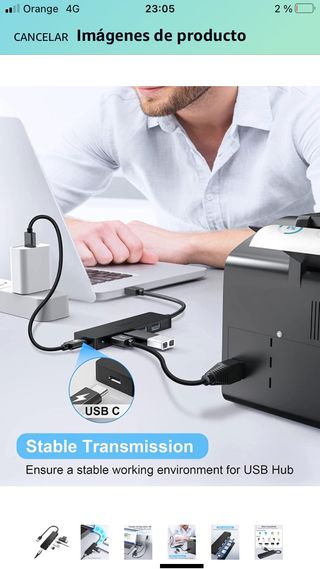 Accele Hub de Datos USB de 4 Puertos
